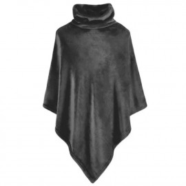 Poncho Noir Ebène 80x80 De Witte Lietaer