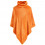 Poncho Orange 80x80 De Witte Lietaer : Poncho Taille Unique:Poncho Taille Unique 80X80