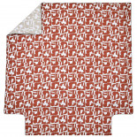 PARURE PERCALE CRAFT Terracotta, BLANC DES VOSGES