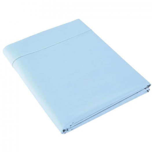 Drap plat Percale AZUR, ANNE DE SOLENE