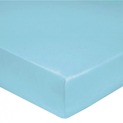 Drap housse Percale Aqua, FRANCOIS HANS