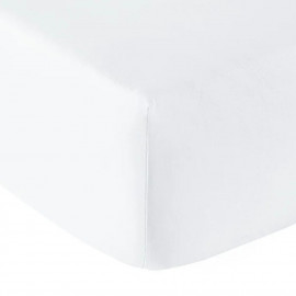 Drap housse Percale Blanc, ANNE DE SOLENE