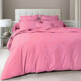 Parure Percale Uni Pivoine, ANNE DE SOLENE