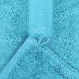 Serviette de Toilette RIVOLI Bleu Canard 500 gr/m²